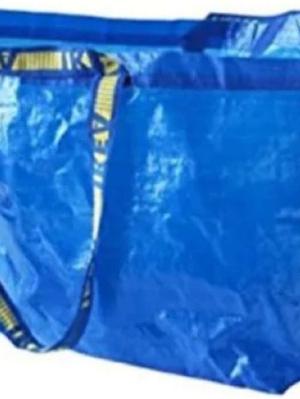IKEA QTY 5 XLarge Blue Reusable Tote Bag with Straps STORAGE LAUNDRY SHOP NWT - Picture 6 of 7